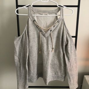 Off the Shoulder Thin Sweater